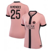 Paris Saint-Germain Nuno Mendes #25 Tredjetrøje Dame 2024-25 Kortærmet